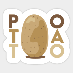 Potato Lover - Fun Minimalist Food Humor Sticker